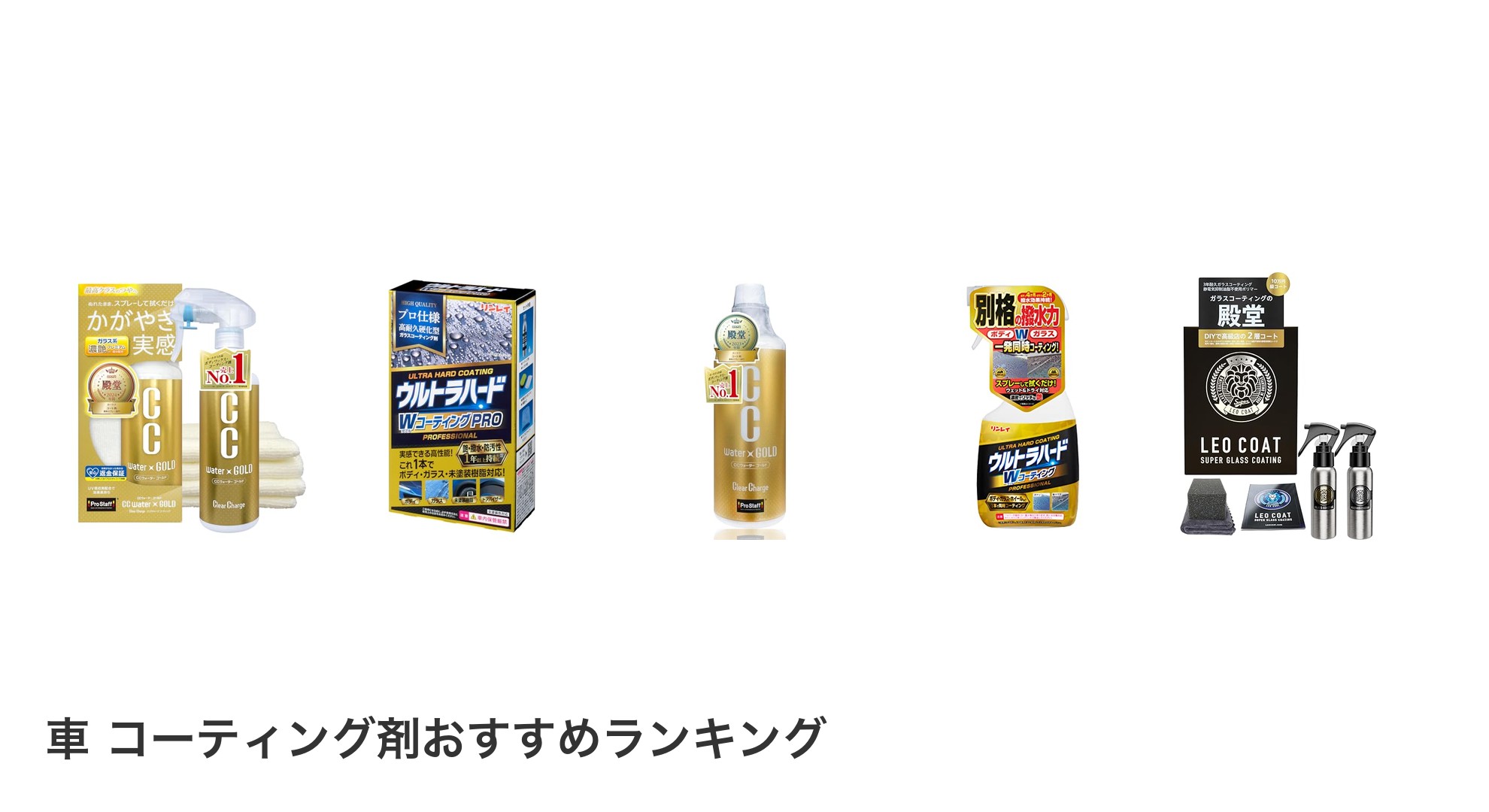 車 コーティング剤のおすすめランキング
