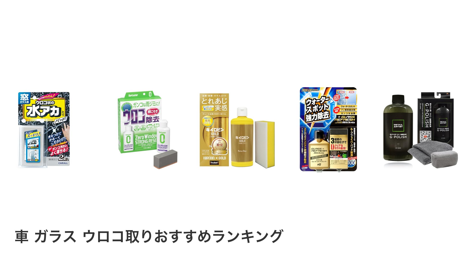 車 ガラス ウロコ取りのおすすめランキング