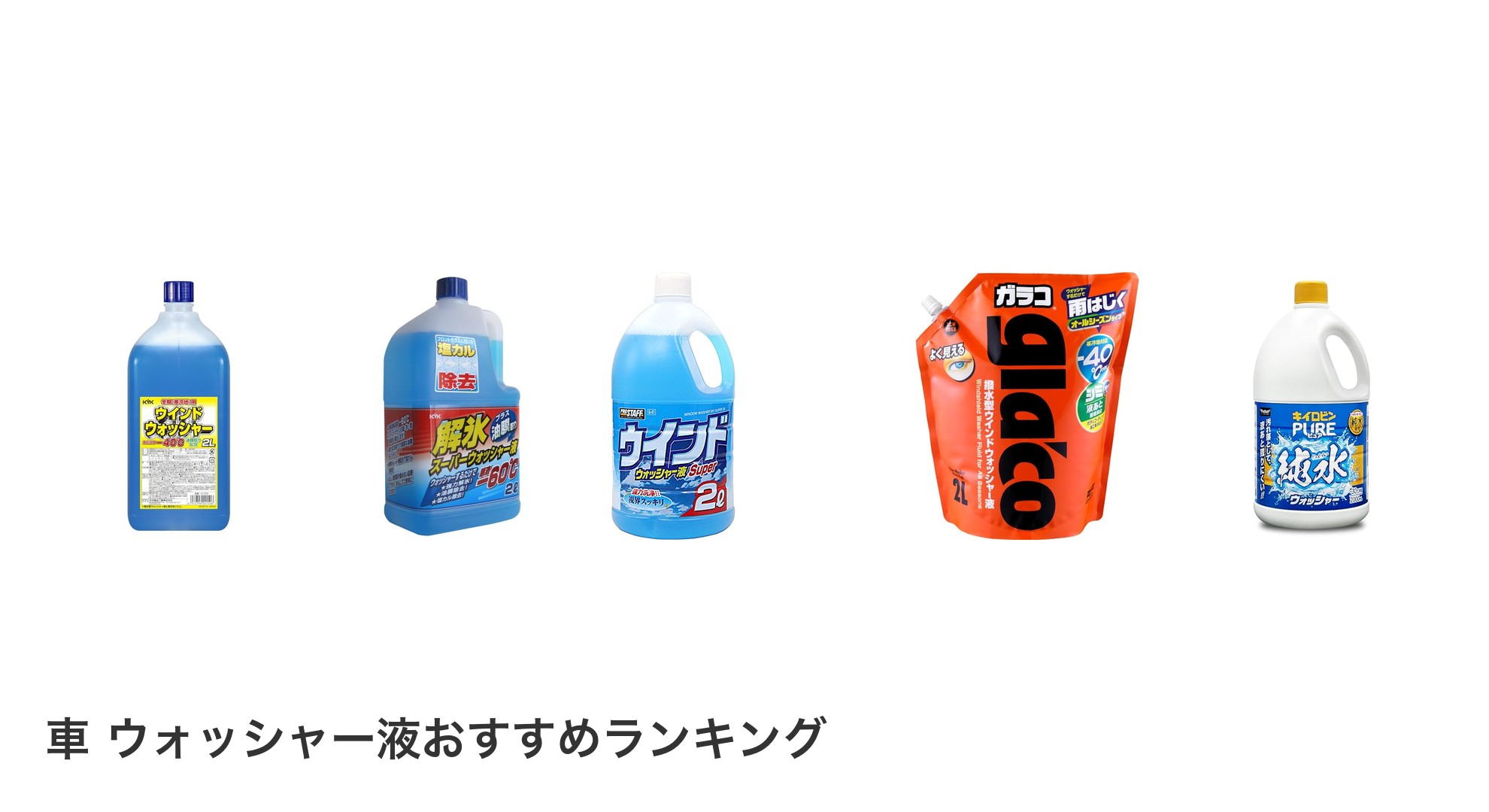 車 ウォッシャー液のおすすめランキング