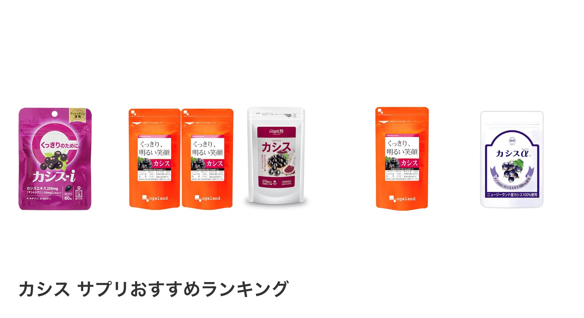 カシス サプリのおすすめランキング