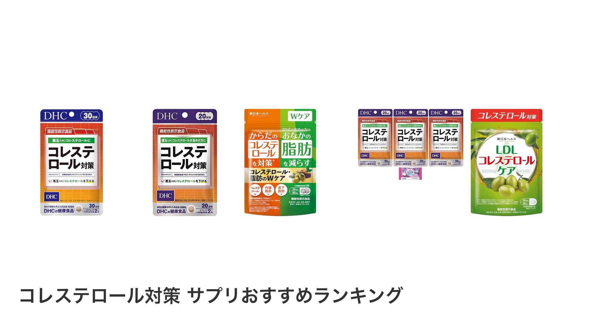 コレステロール対策 サプリのおすすめランキング