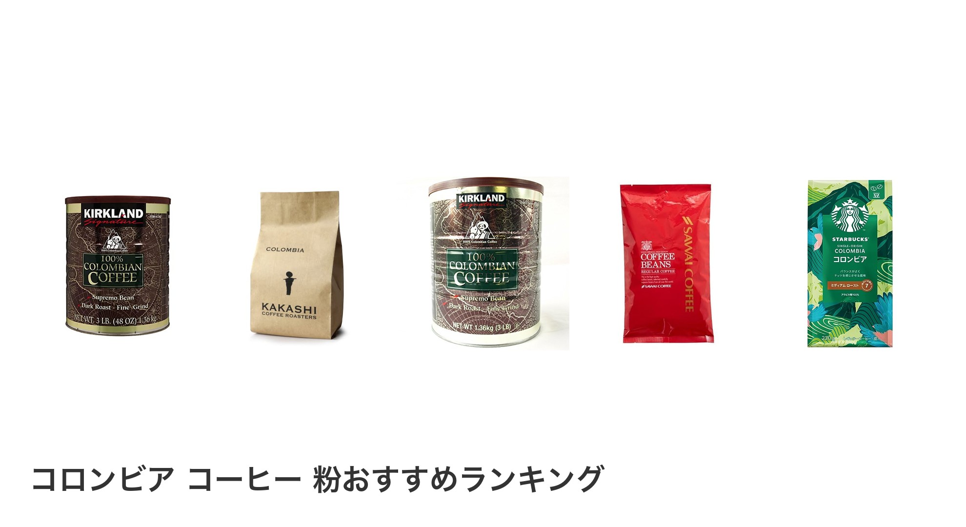 コロンビア コーヒー 粉のおすすめランキング