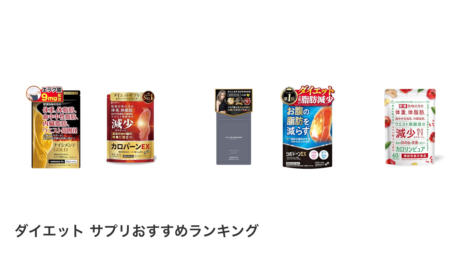 ダイエット サプリのおすすめランキング