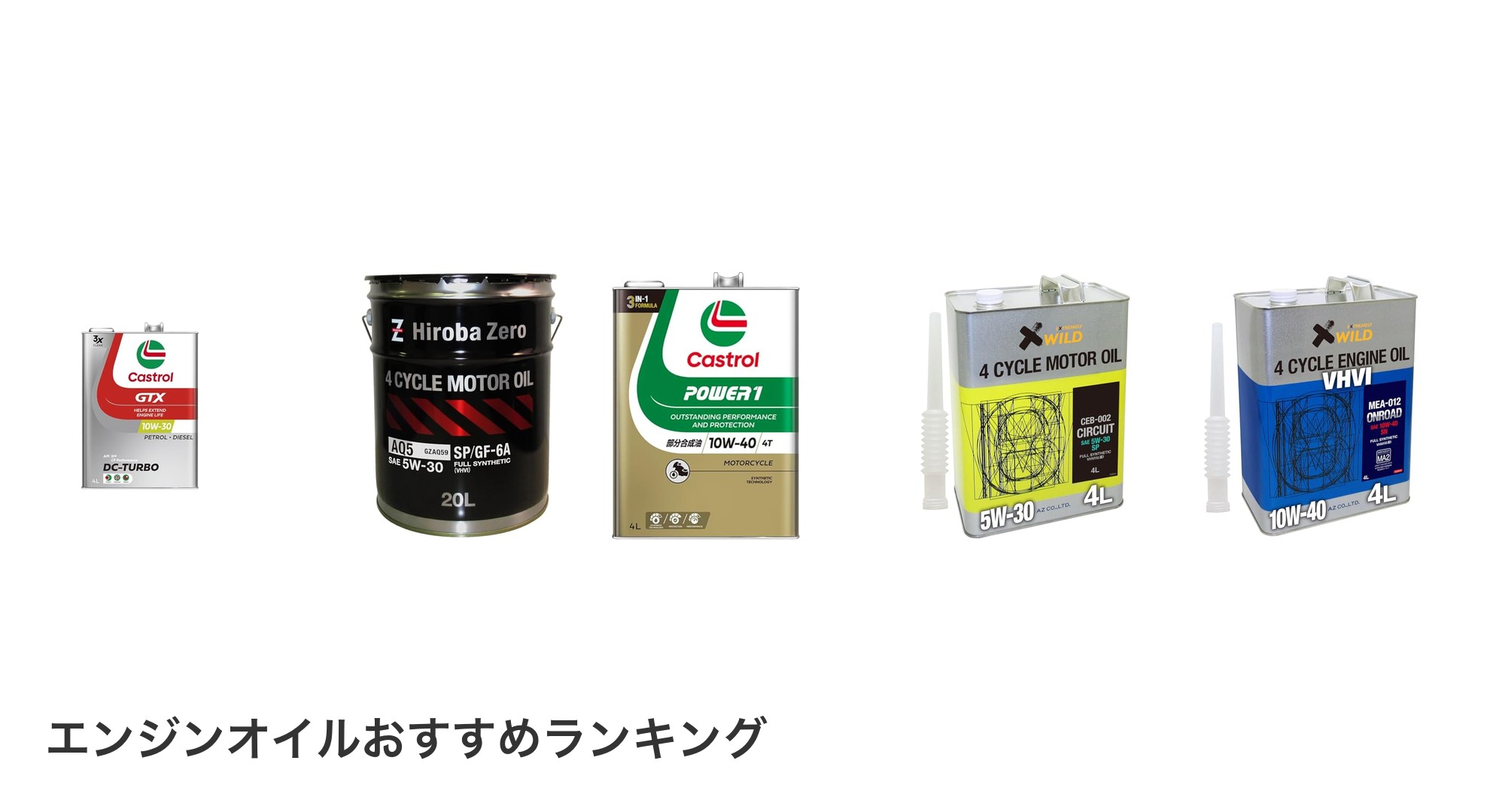 エンジンオイルのおすすめランキング