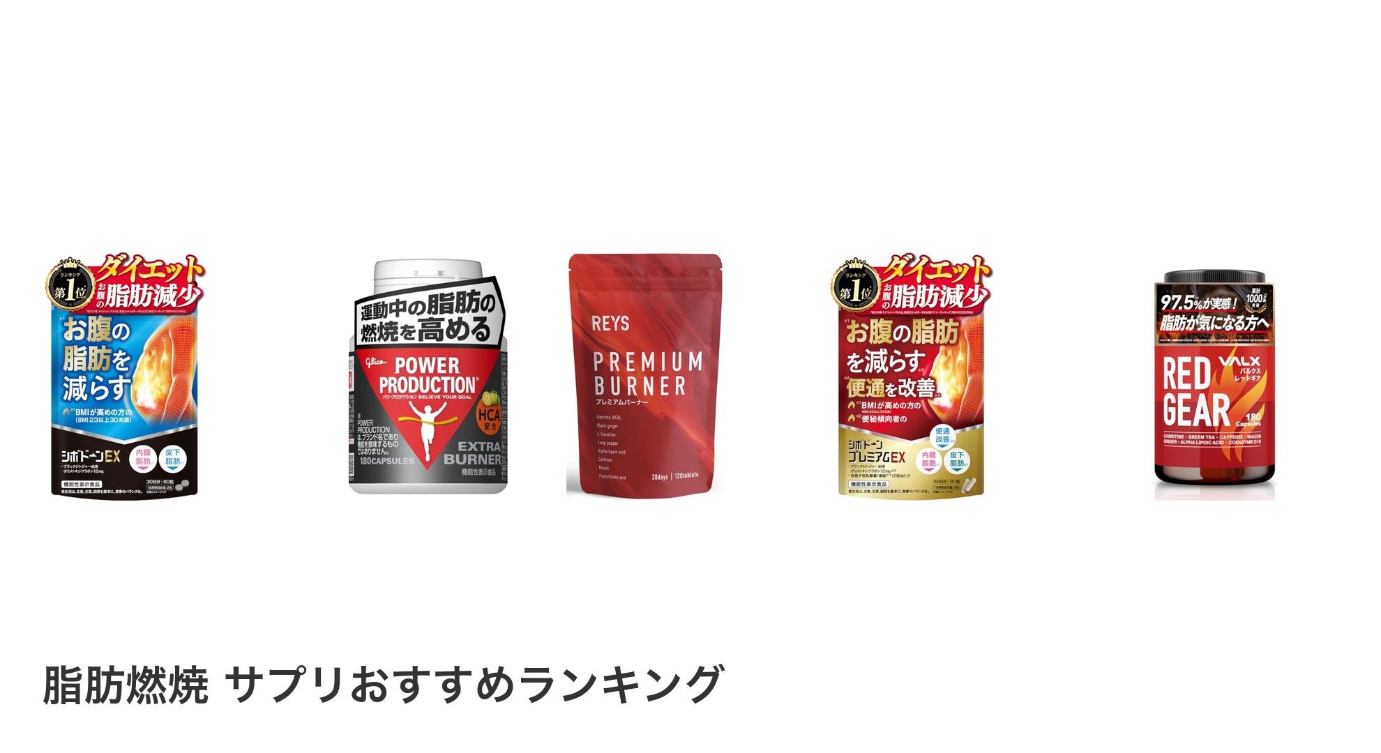 脂肪燃焼 サプリのおすすめランキング