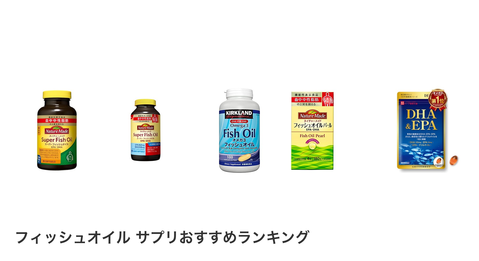 フィッシュオイル サプリのおすすめランキング
