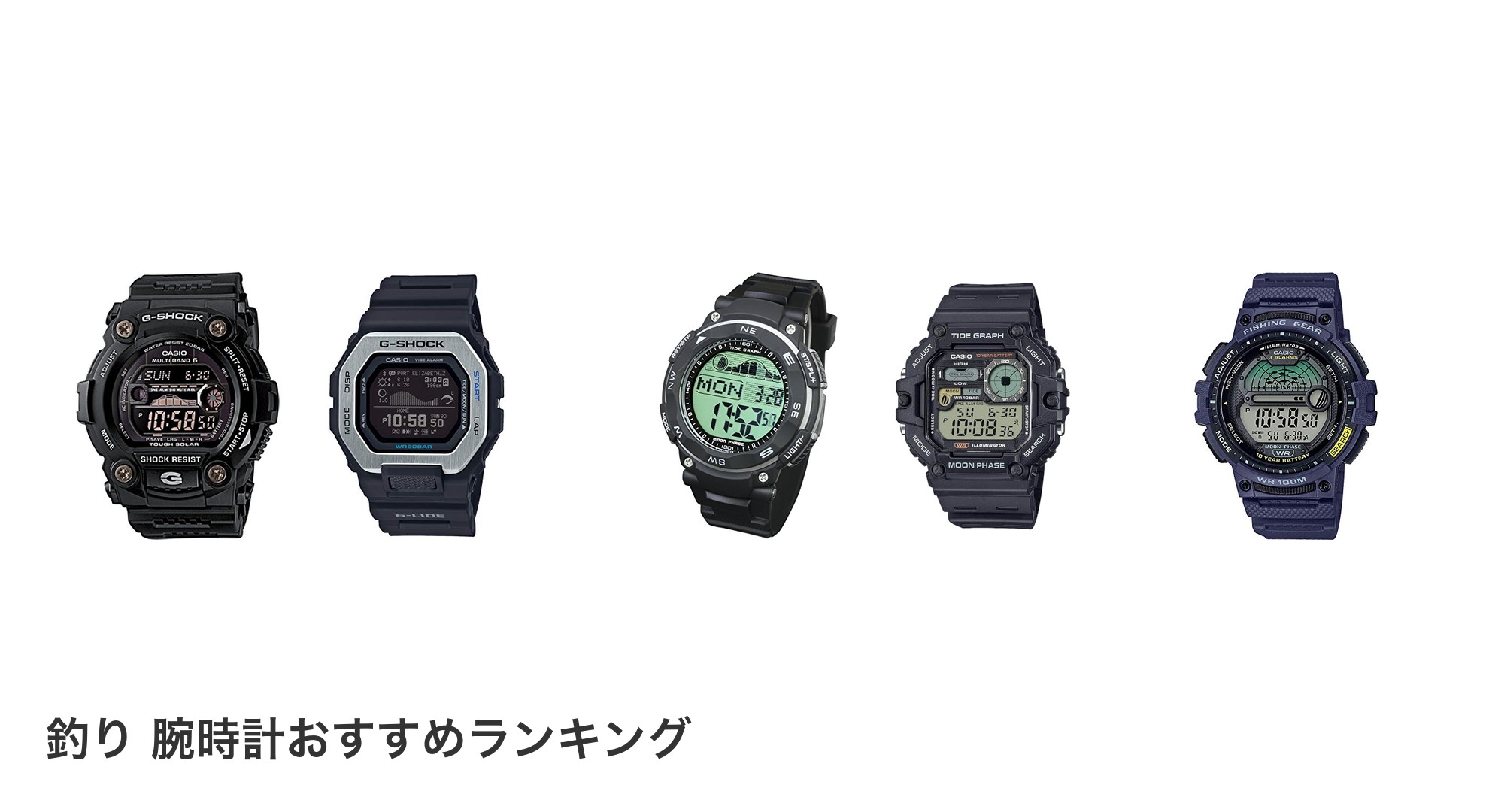 釣り 腕時計のおすすめランキング
