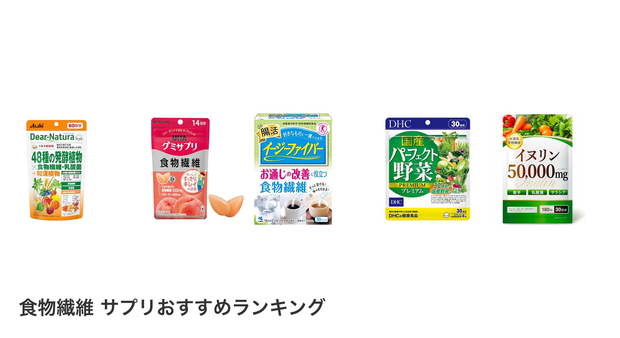 食物繊維 サプリのおすすめランキング