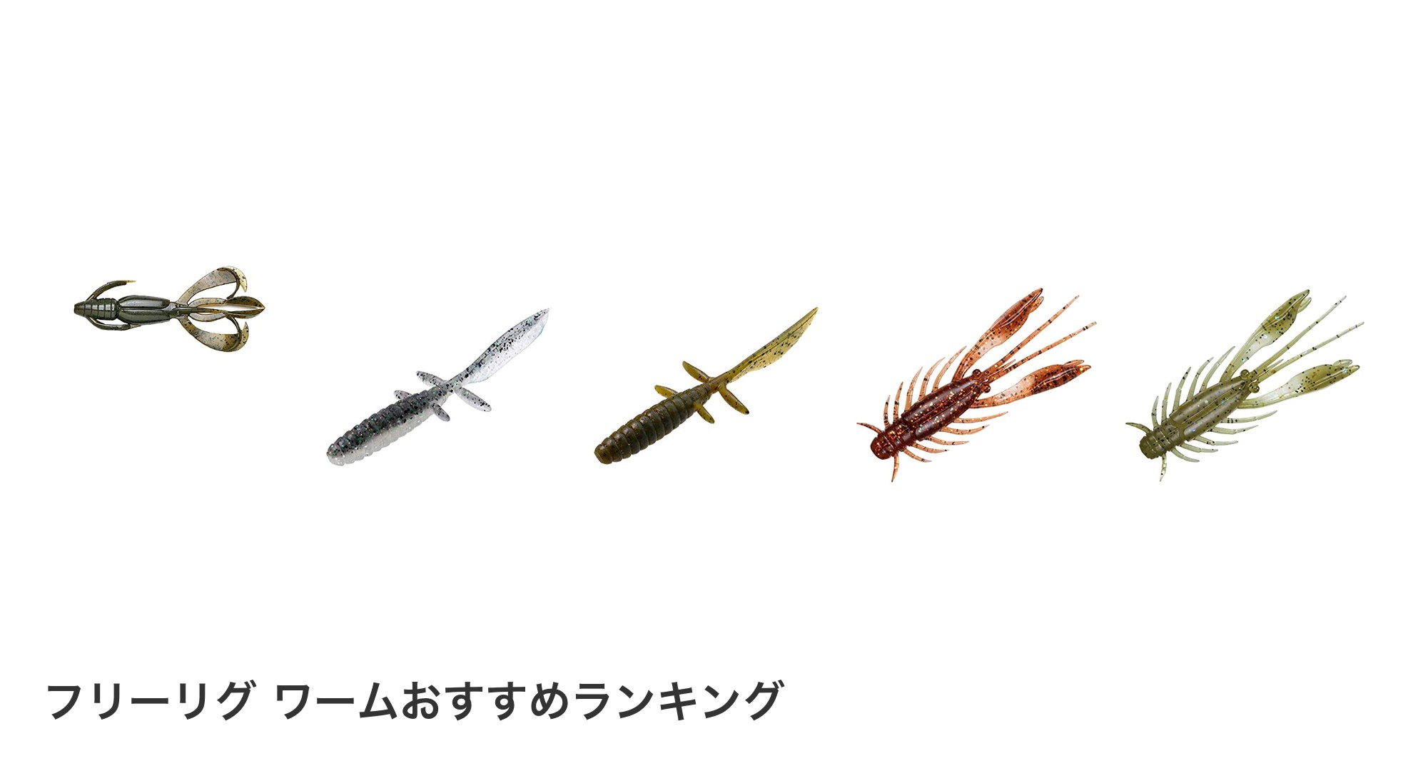 フリーリグ ワームのおすすめランキング
