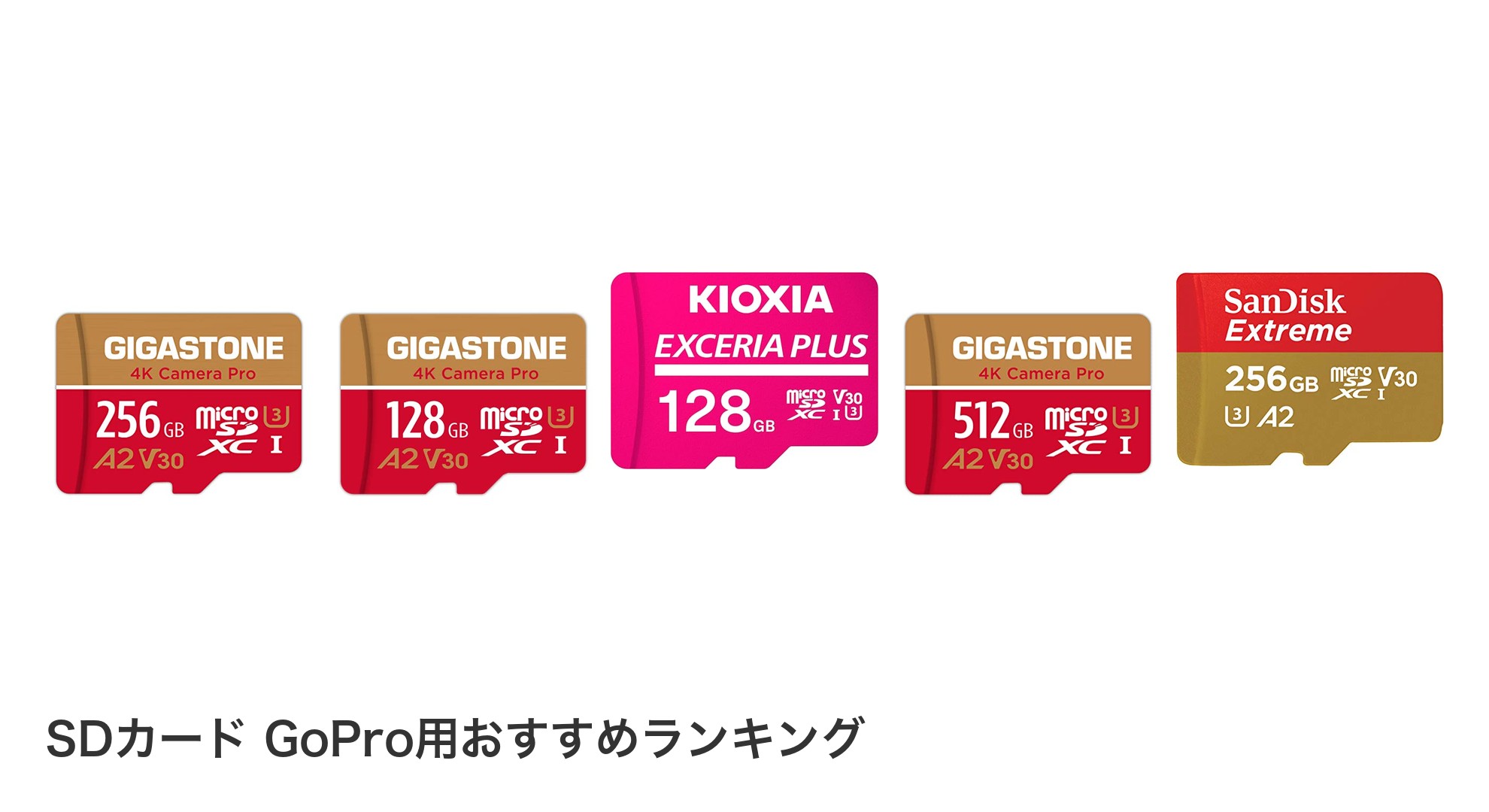 SDカード GoPro用のおすすめランキング