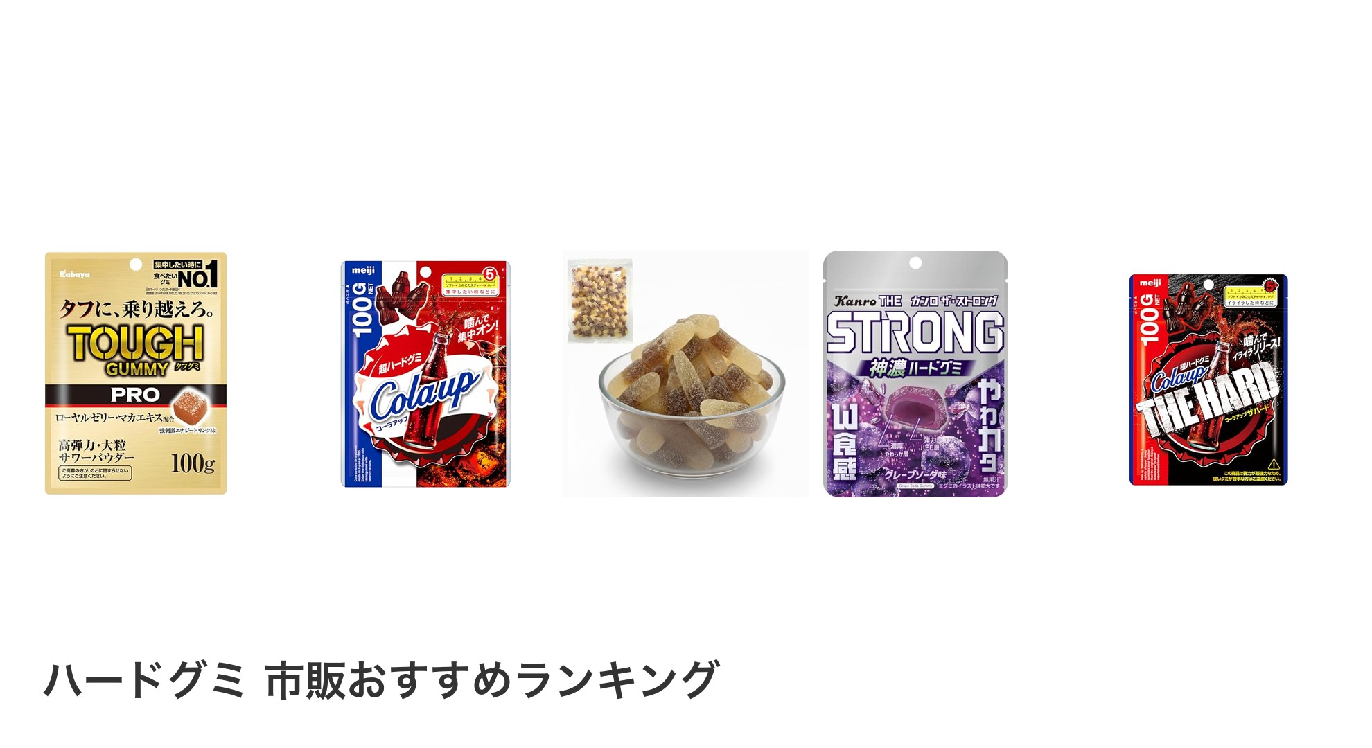 ハードグミ 市販のおすすめランキング