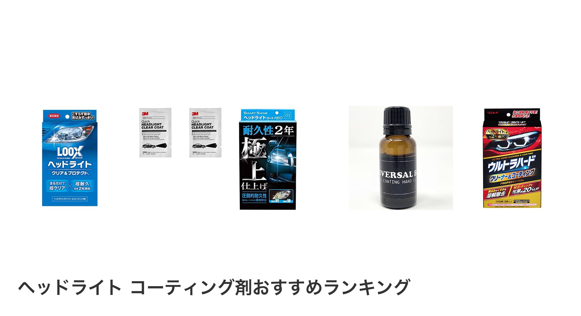 ヘッドライト コーティング剤のおすすめランキング