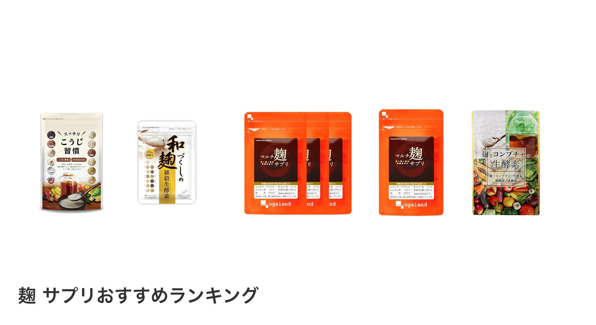 麹 サプリのおすすめランキング