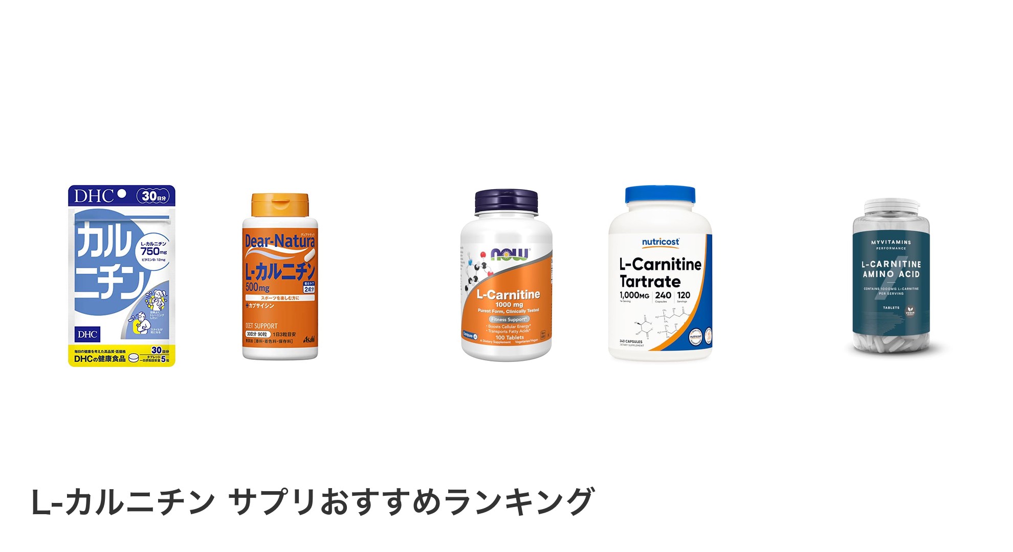 L-カルニチン サプリのおすすめランキング