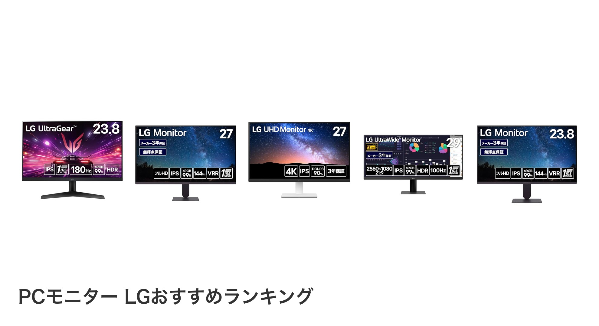 PCモニター LGのおすすめランキング