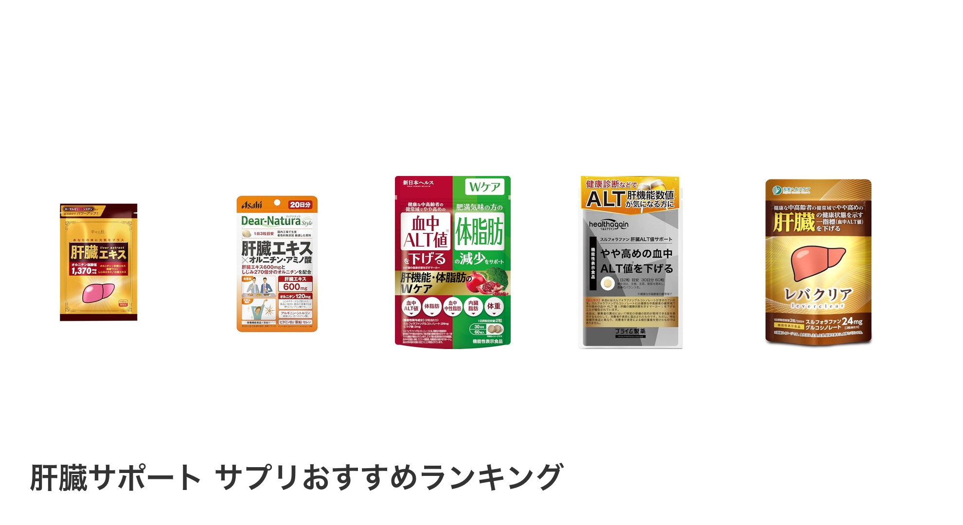 肝臓サポート サプリのおすすめランキング