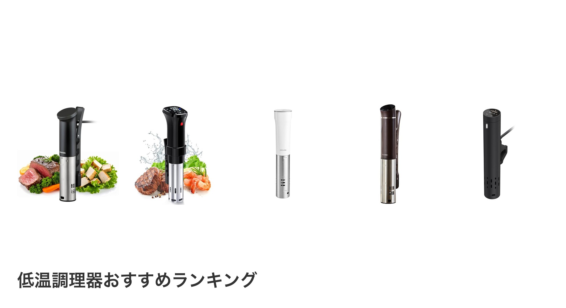 低温調理器のおすすめランキング