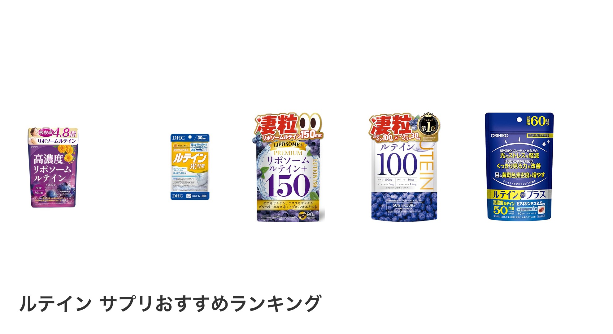 ルテイン サプリのおすすめランキング