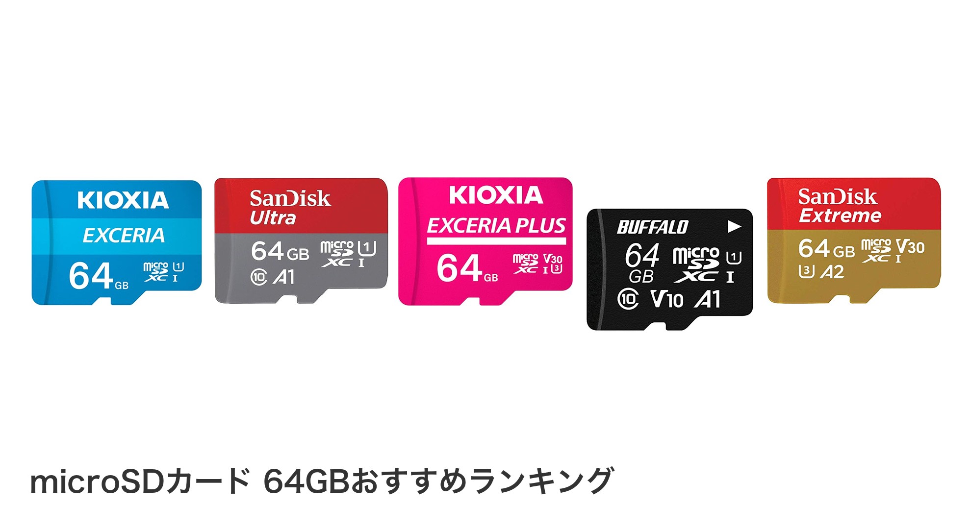 microSDカード 64GBのおすすめランキング