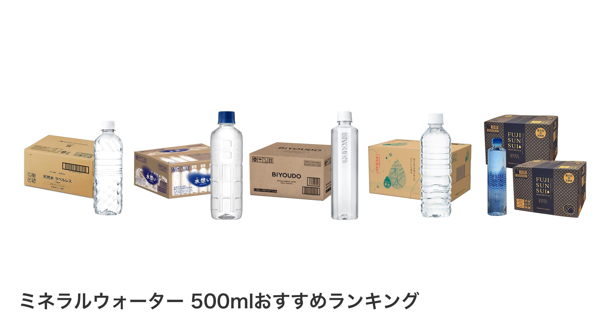 ミネラルウォーター 500mlのおすすめランキング