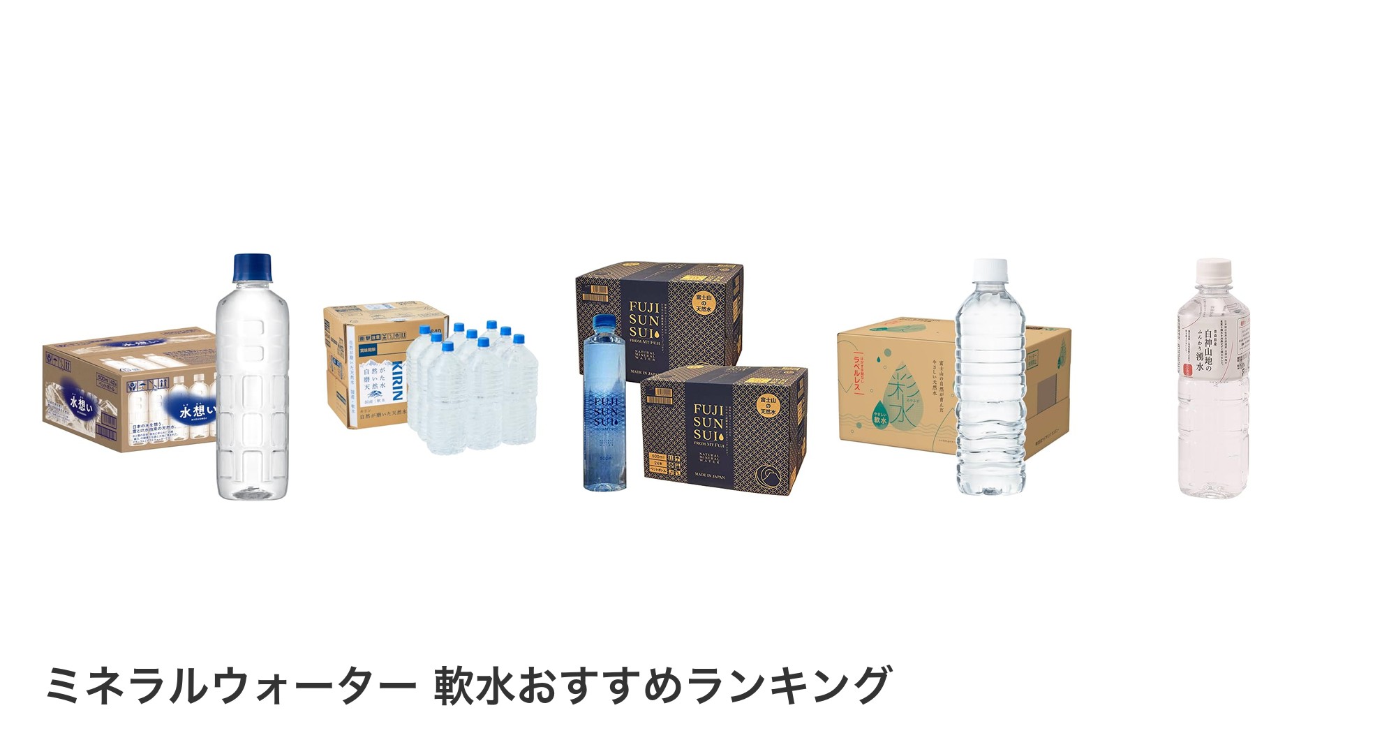 ミネラルウォーター 軟水のおすすめランキング