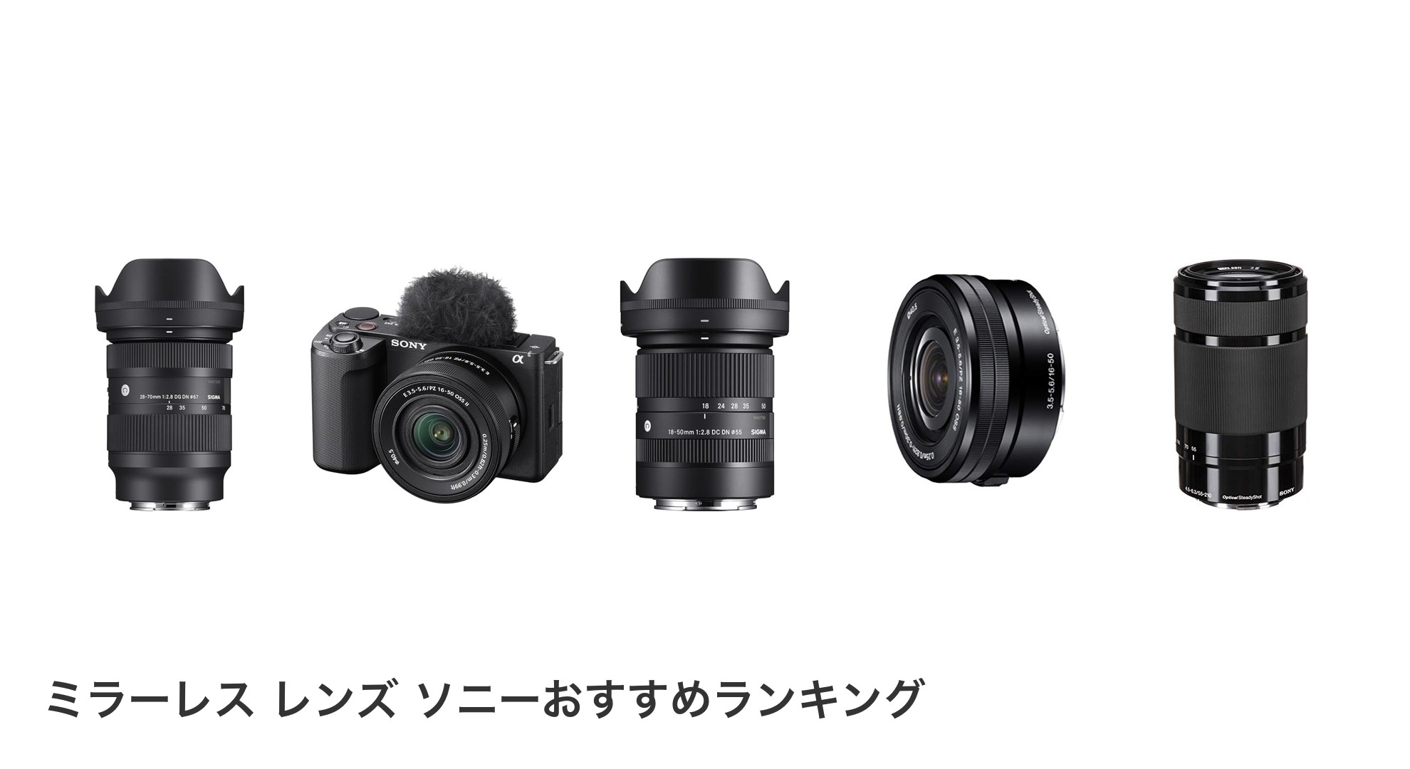 ミラーレス レンズ ソニーのおすすめランキング