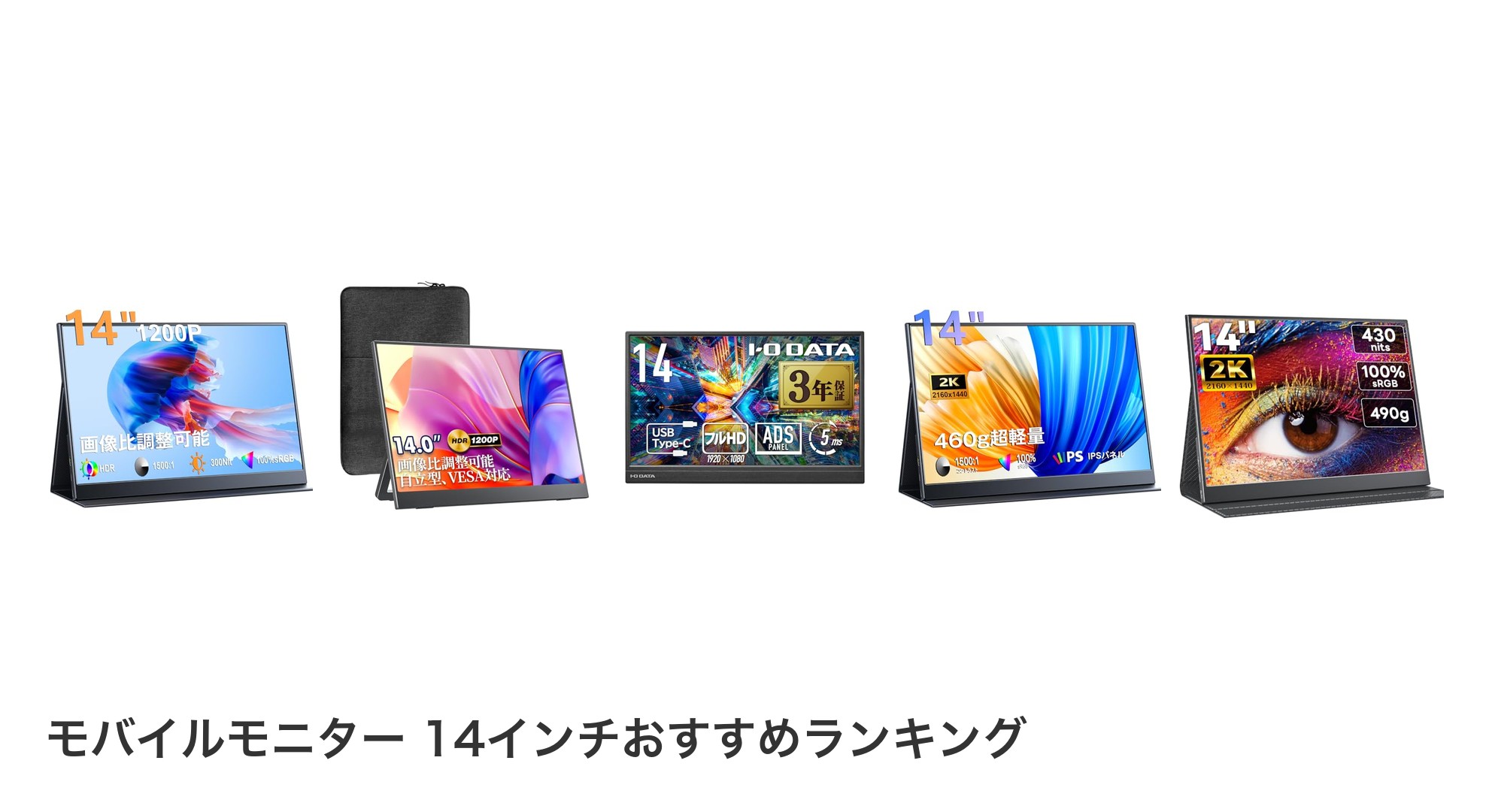 モバイルモニター 14インチのおすすめランキング