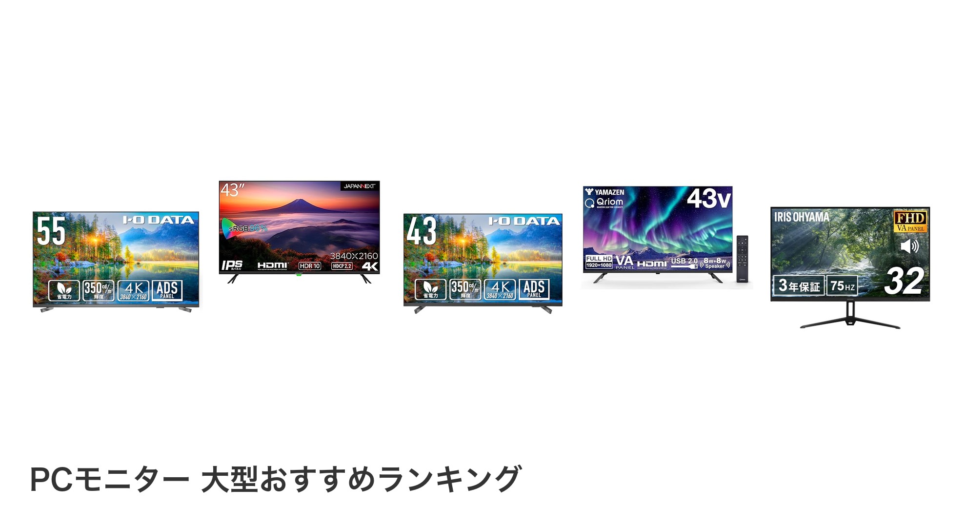 PCモニター 大型のおすすめランキング