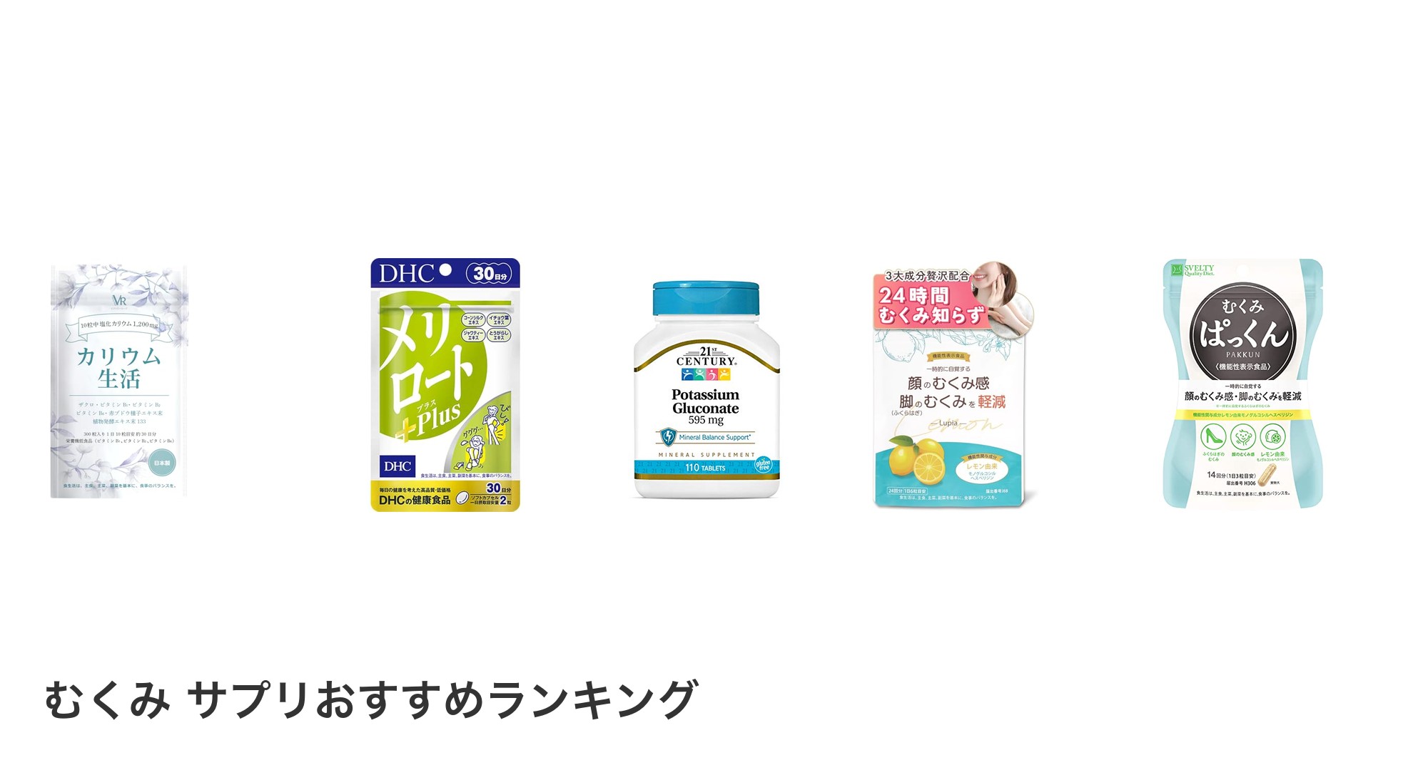 むくみ サプリのおすすめランキング