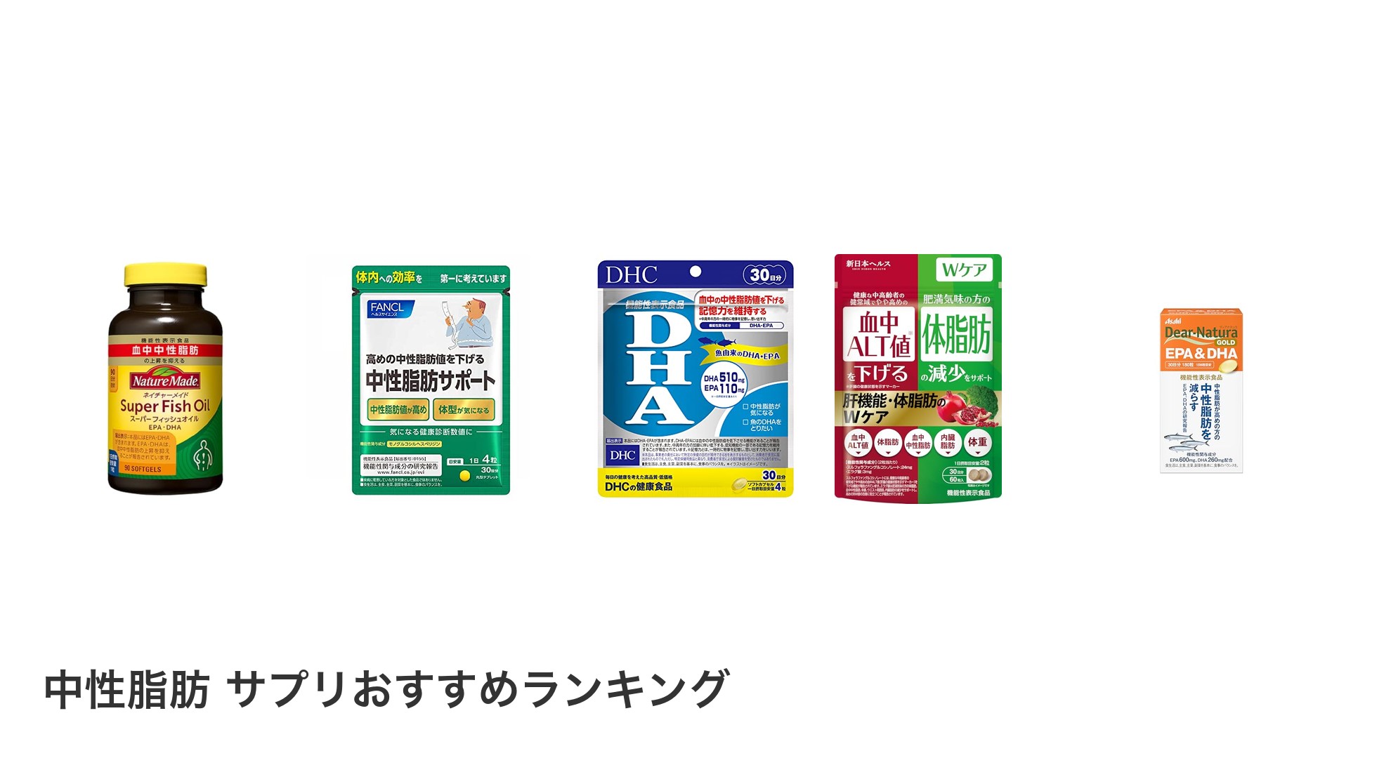 中性脂肪 サプリのおすすめランキング