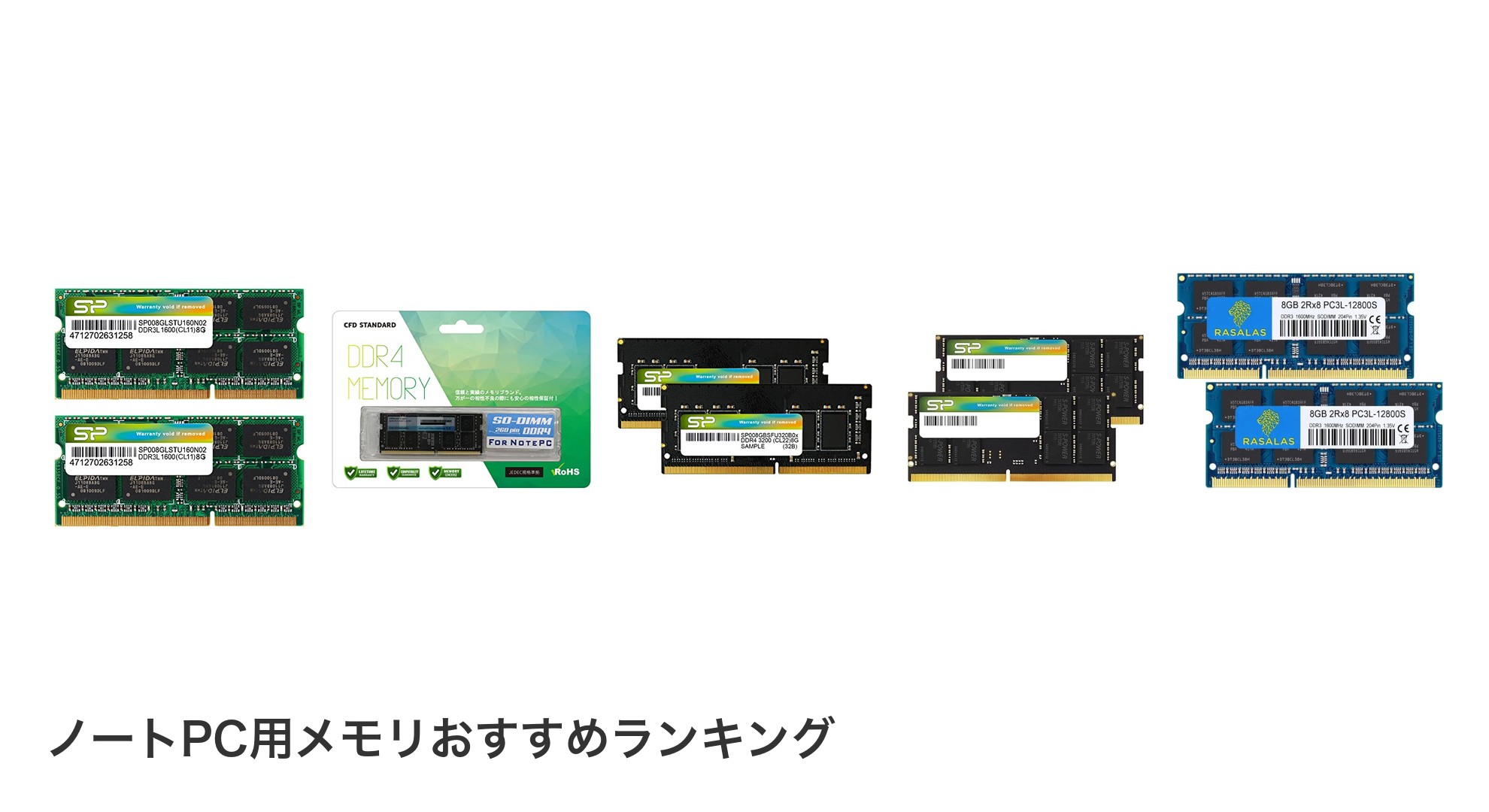 ノートPC用メモリのおすすめランキング