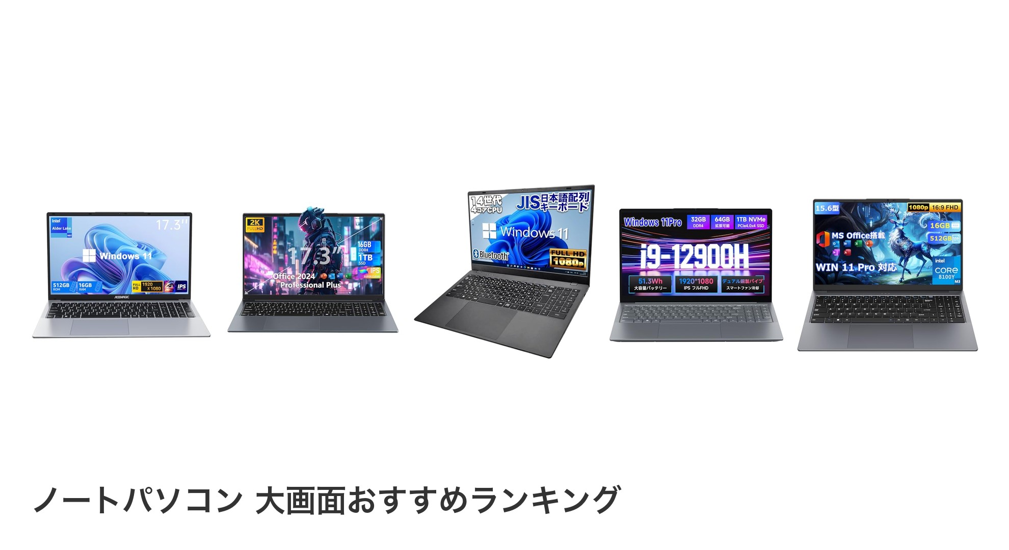 ノートパソコン 大画面のおすすめランキング