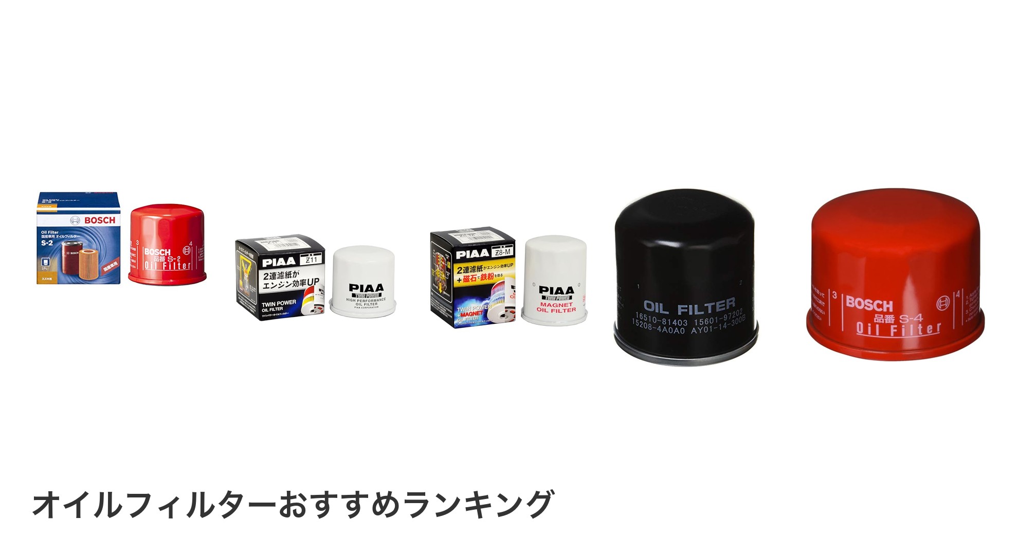 オイルフィルターのおすすめランキング