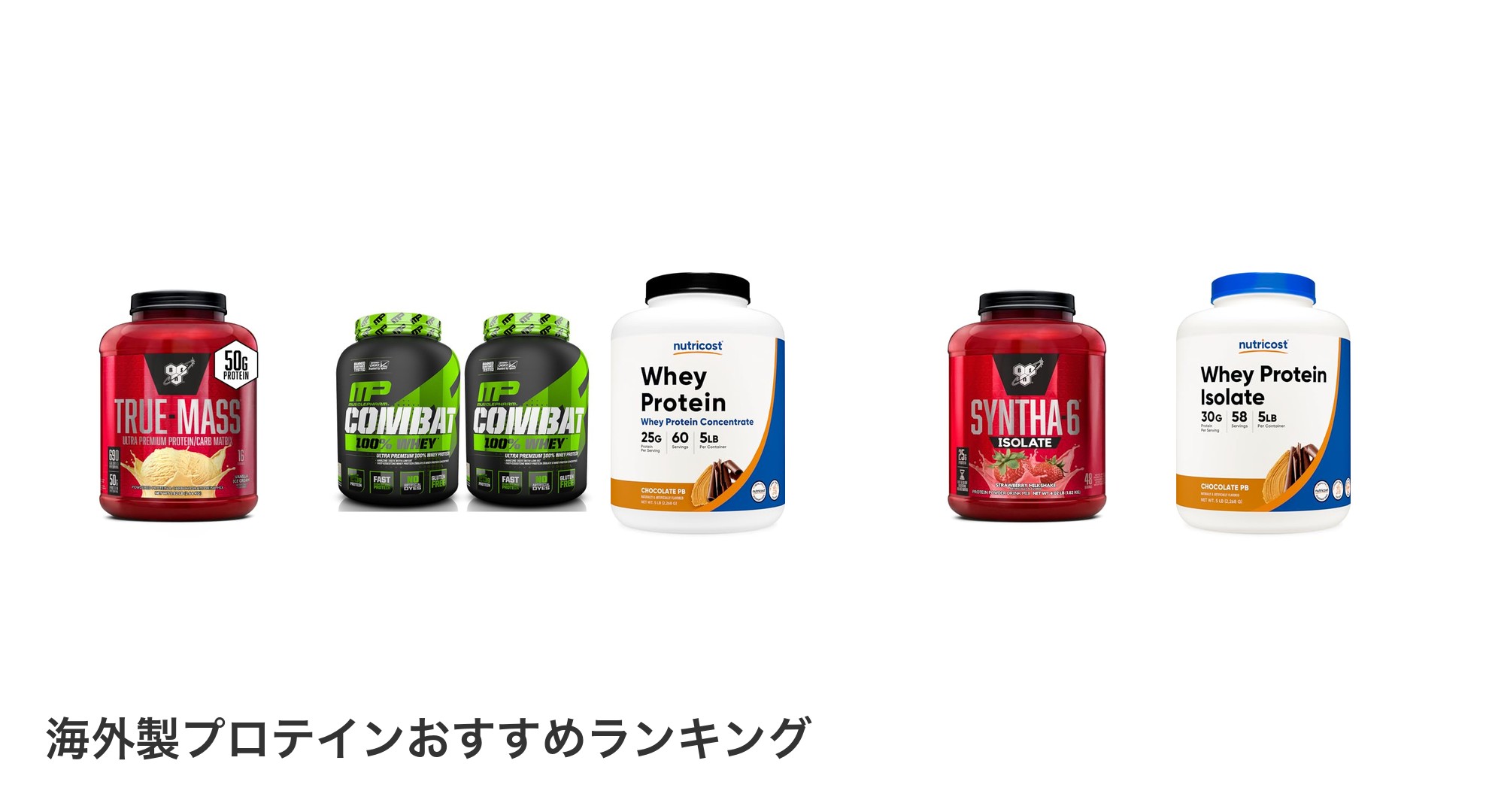 海外製プロテインのおすすめランキング
