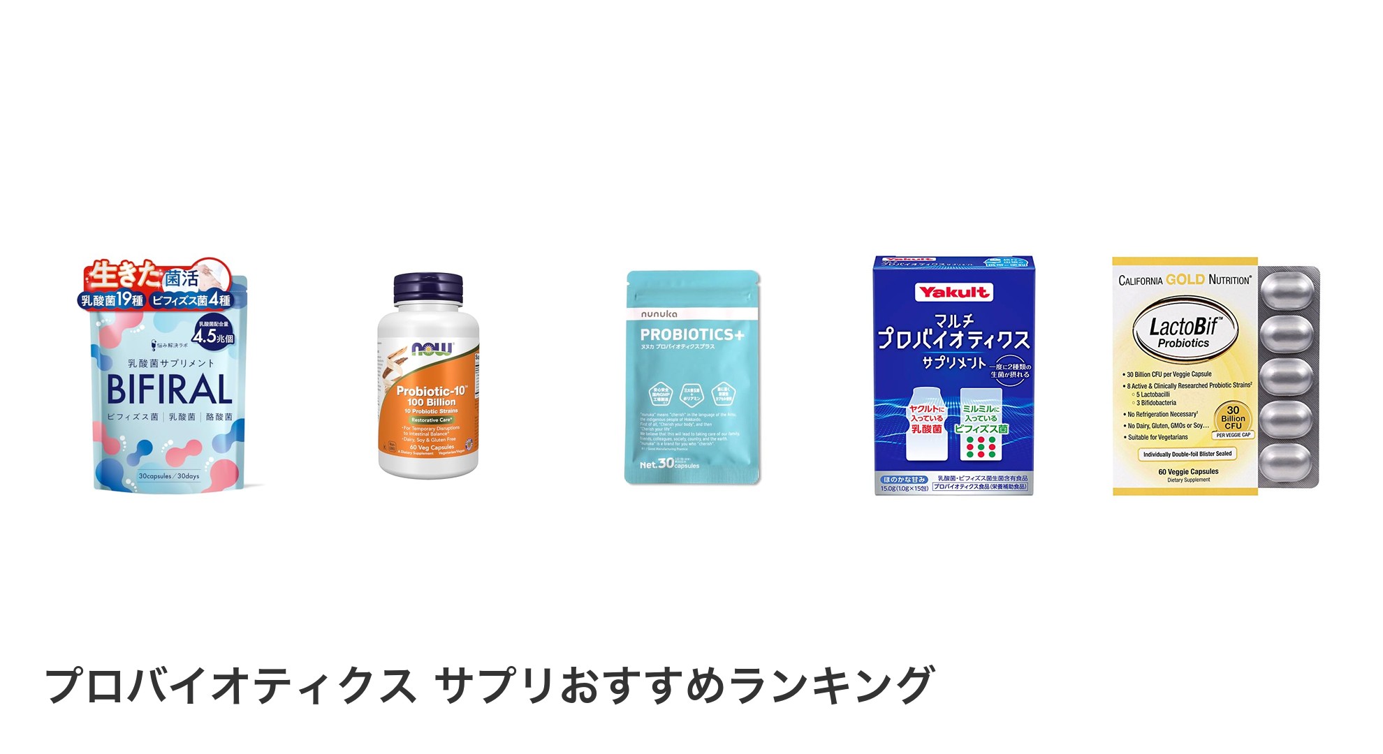 プロバイオティクス サプリのおすすめランキング