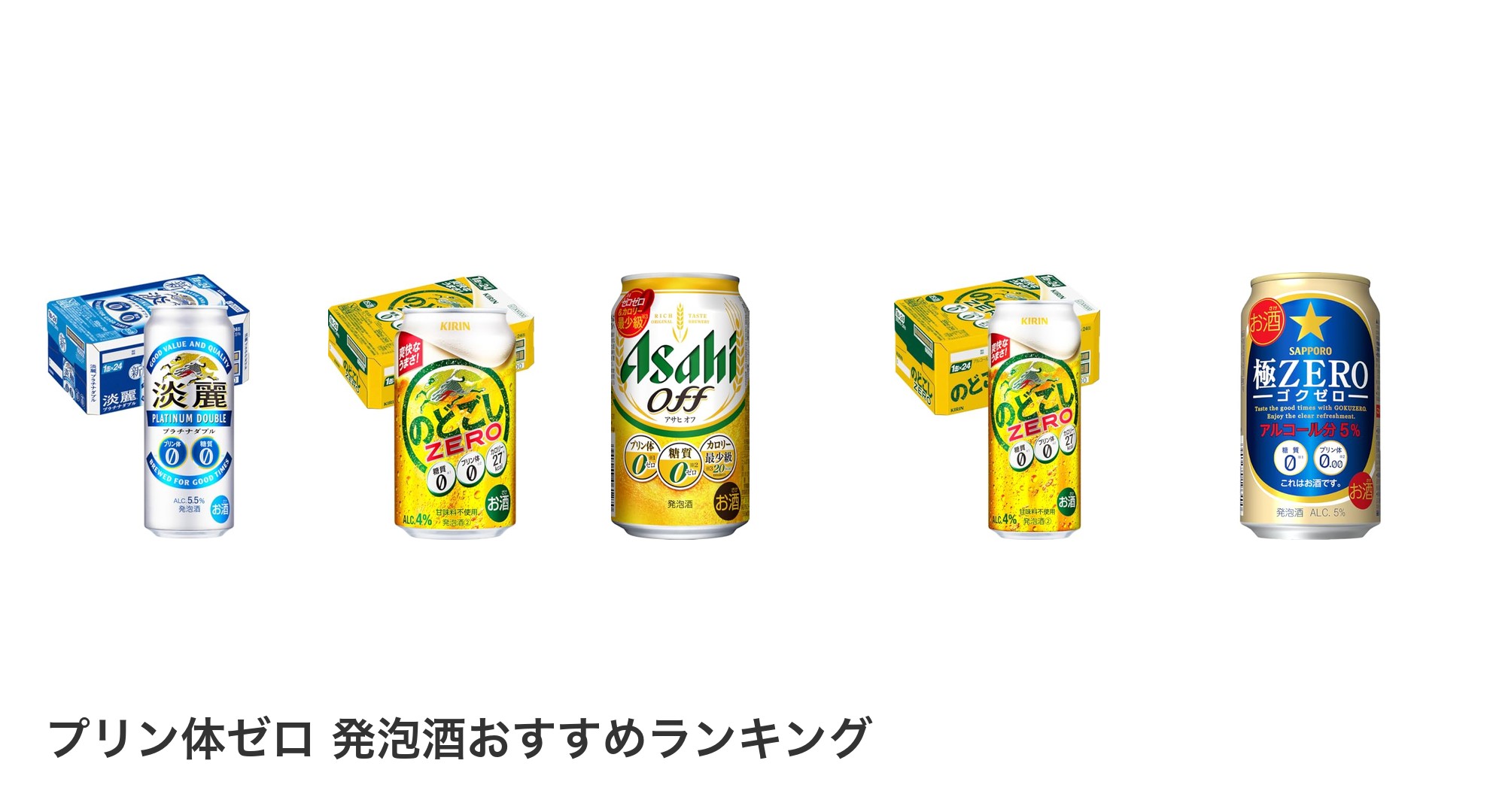 プリン体ゼロ 発泡酒のおすすめランキング