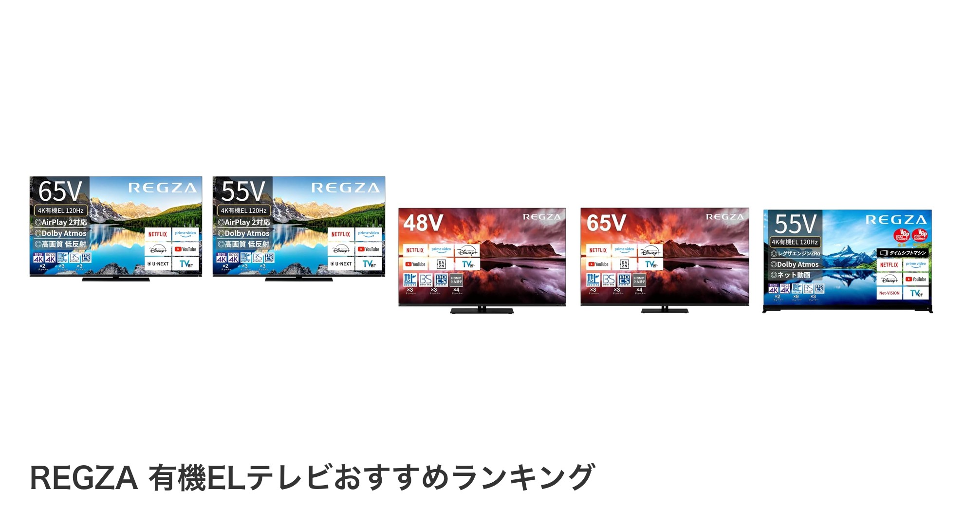 REGZA 有機ELテレビのおすすめランキング