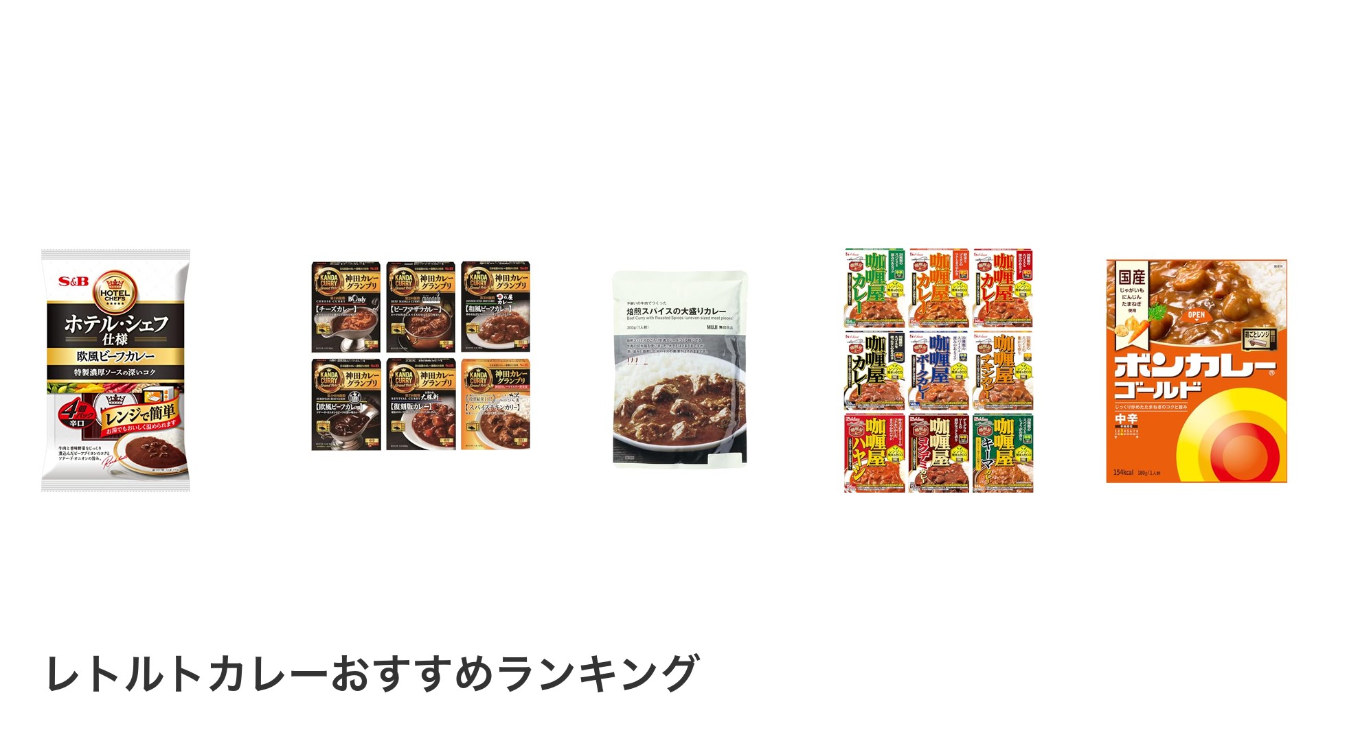 レトルトカレーのおすすめランキング