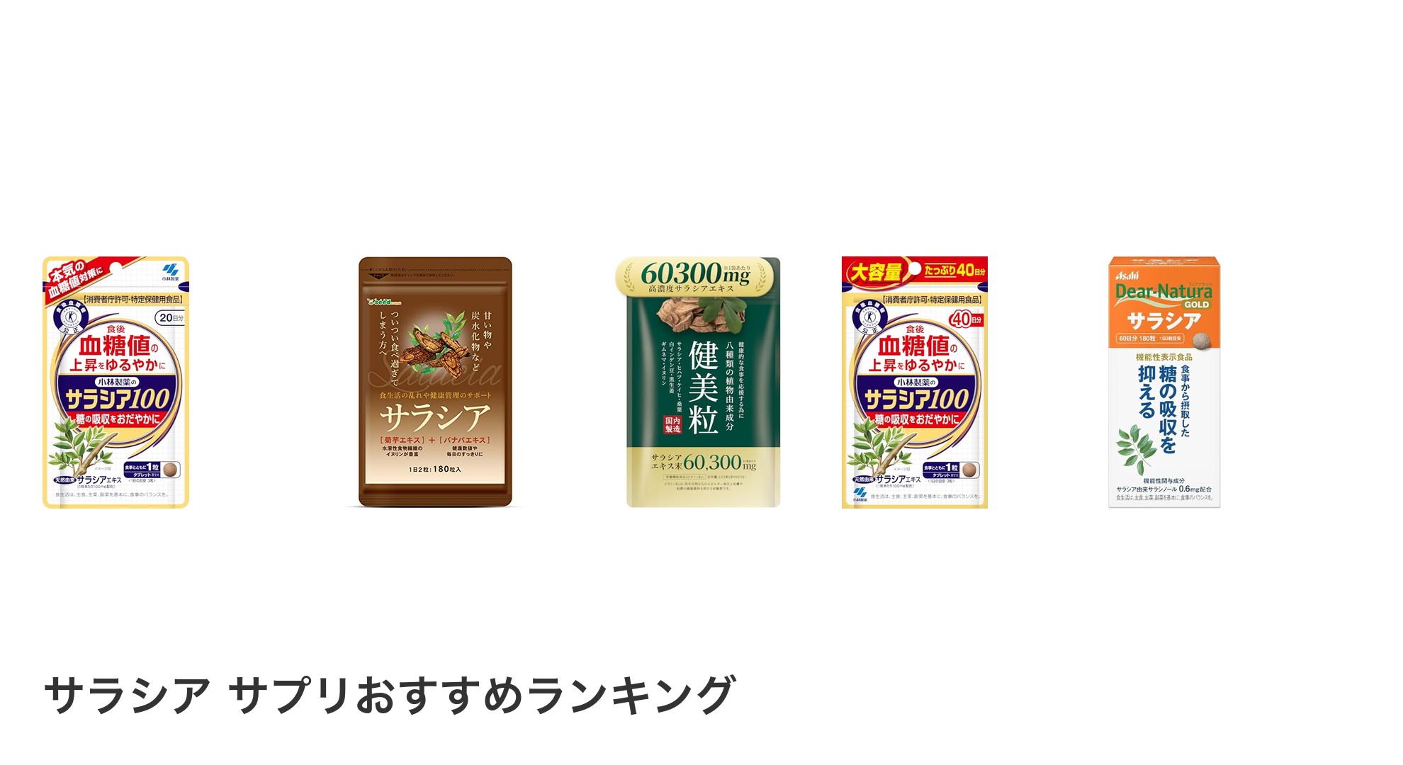 サラシア サプリのおすすめランキング