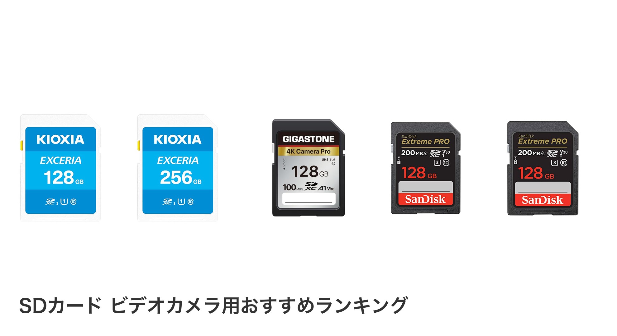 SDカード ビデオカメラ用のおすすめランキング