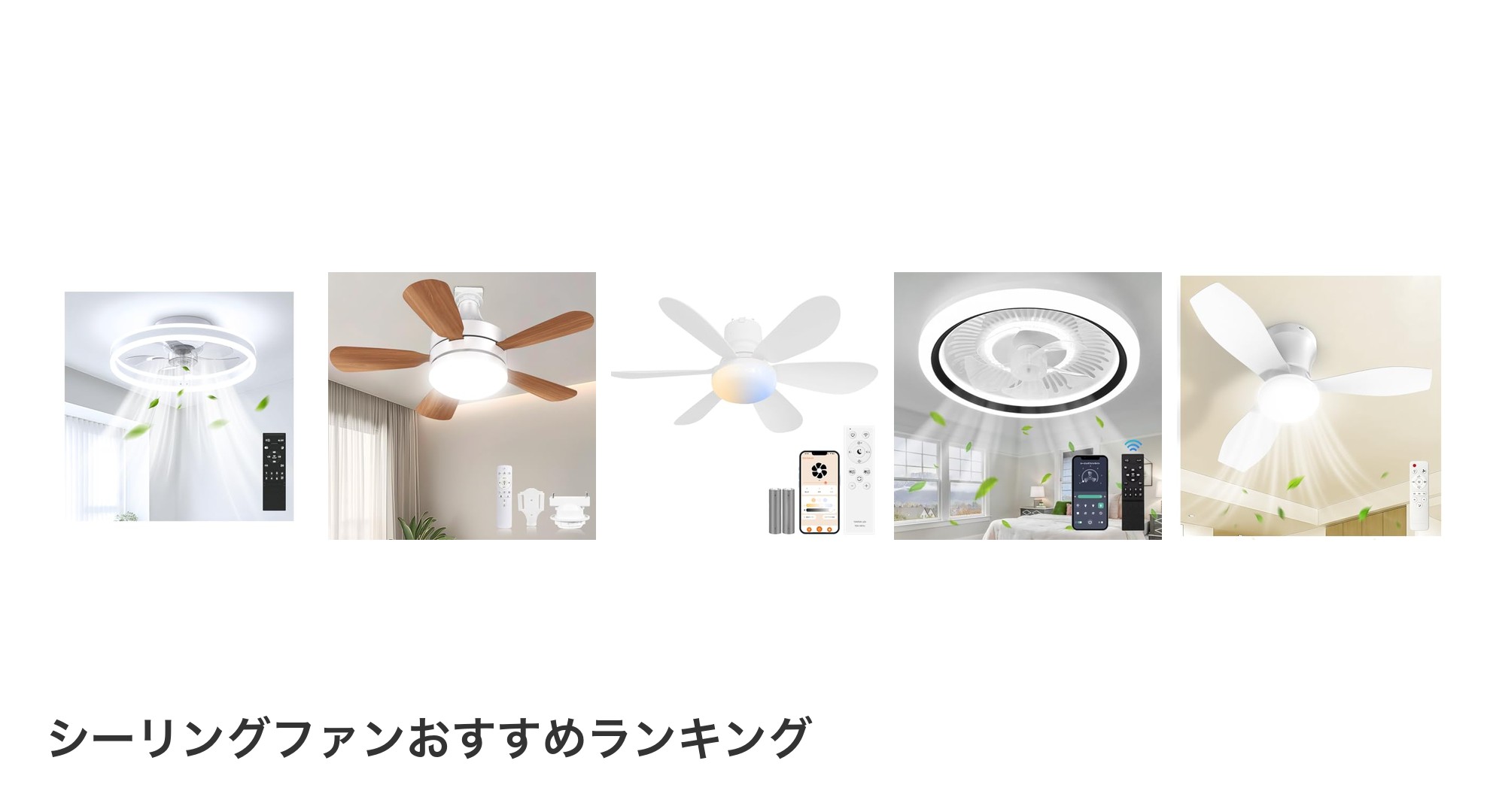 シーリングファンのおすすめランキング
