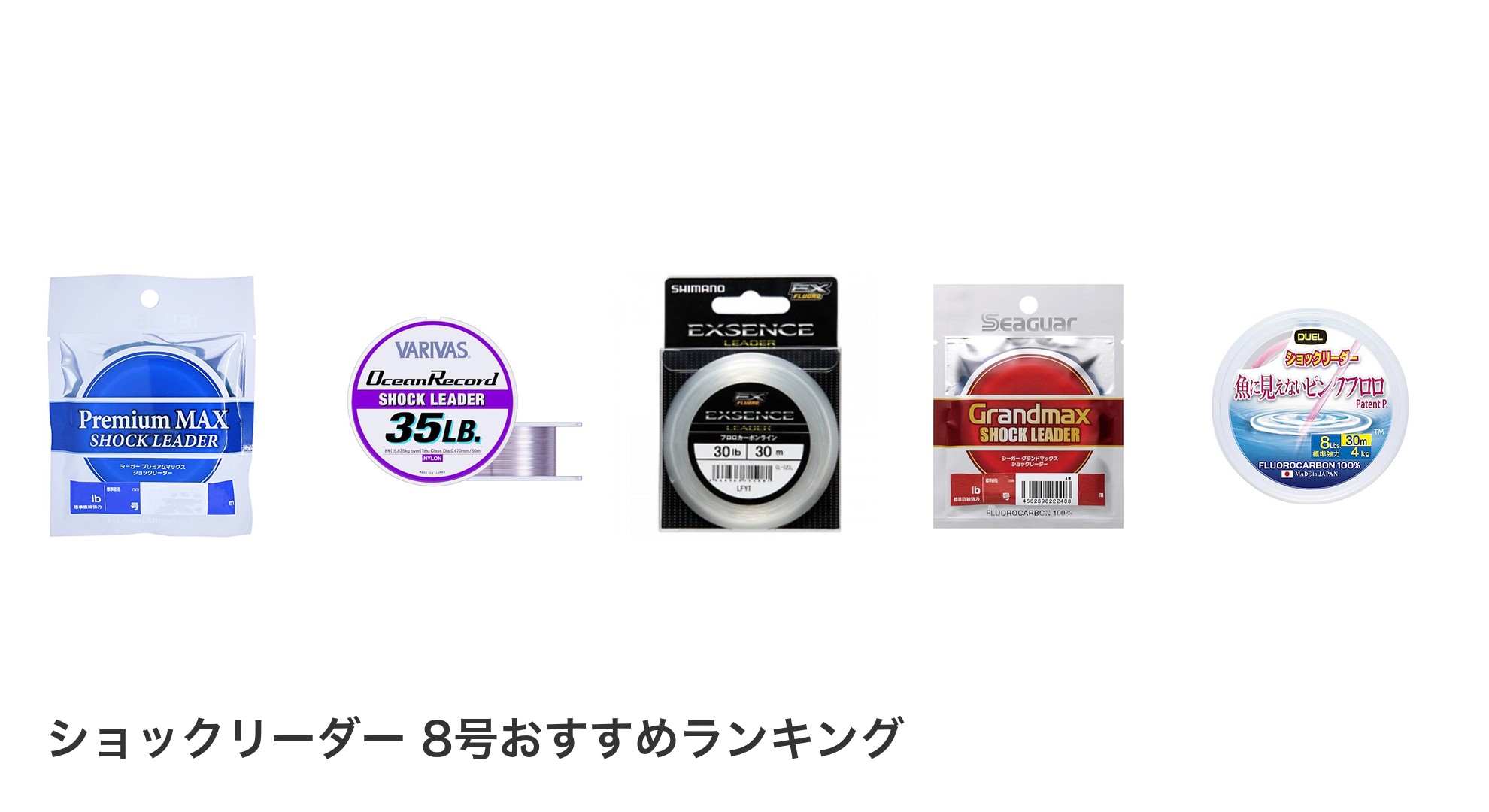 ショックリーダー 8号のおすすめランキング