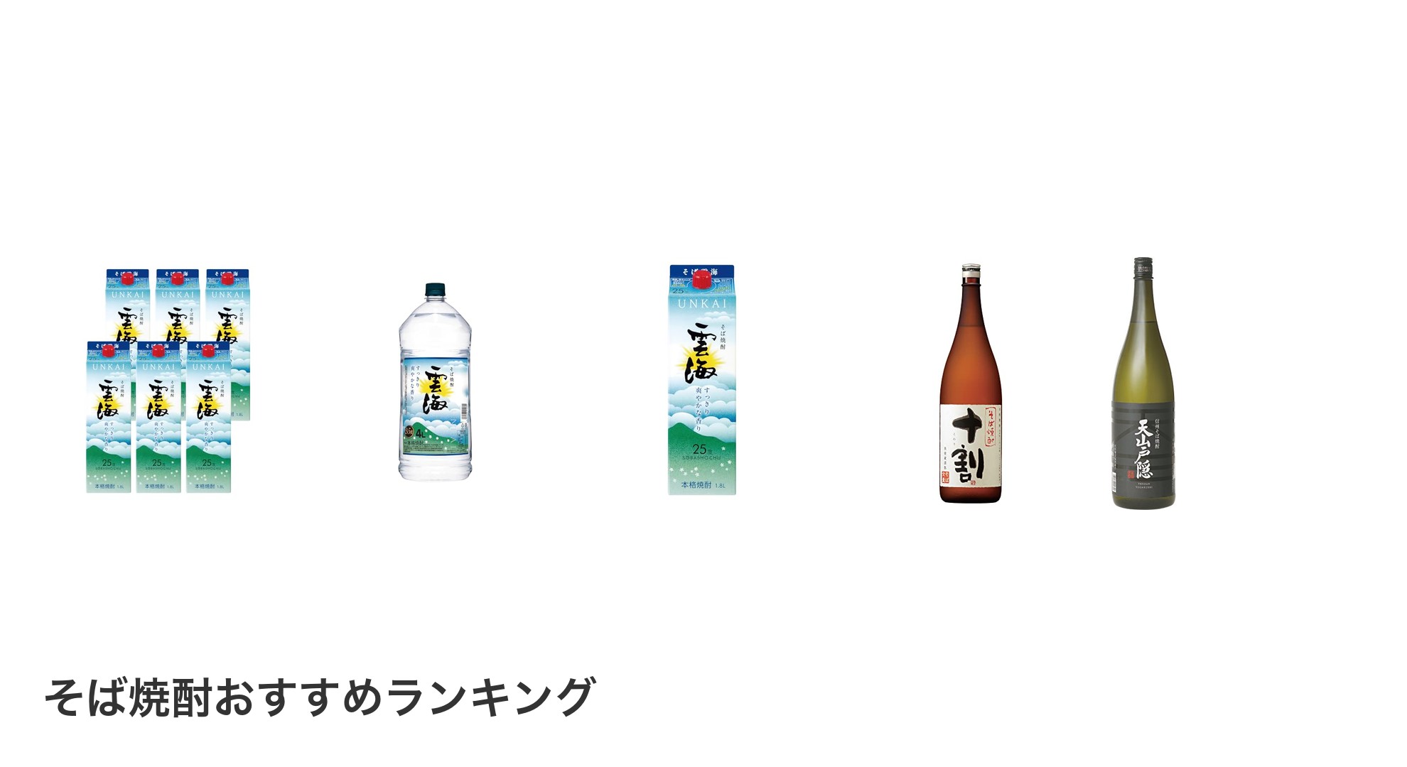 そば焼酎のおすすめランキング
