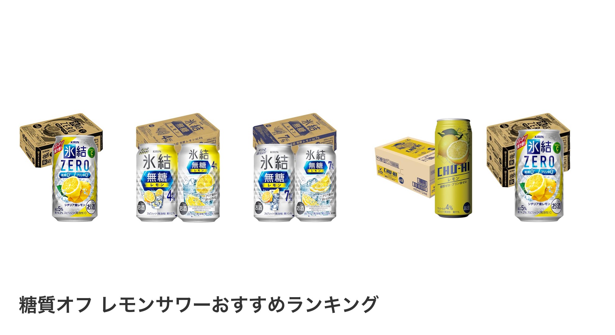 糖質オフ レモンサワーのおすすめランキング