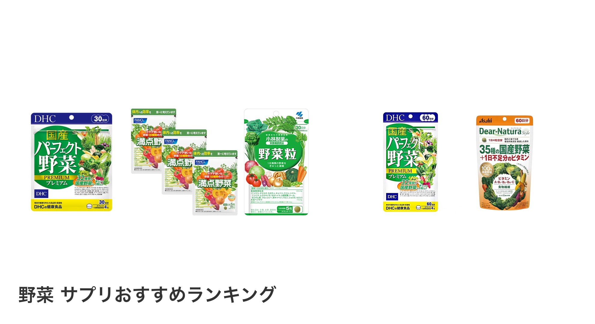 野菜 サプリのおすすめランキング