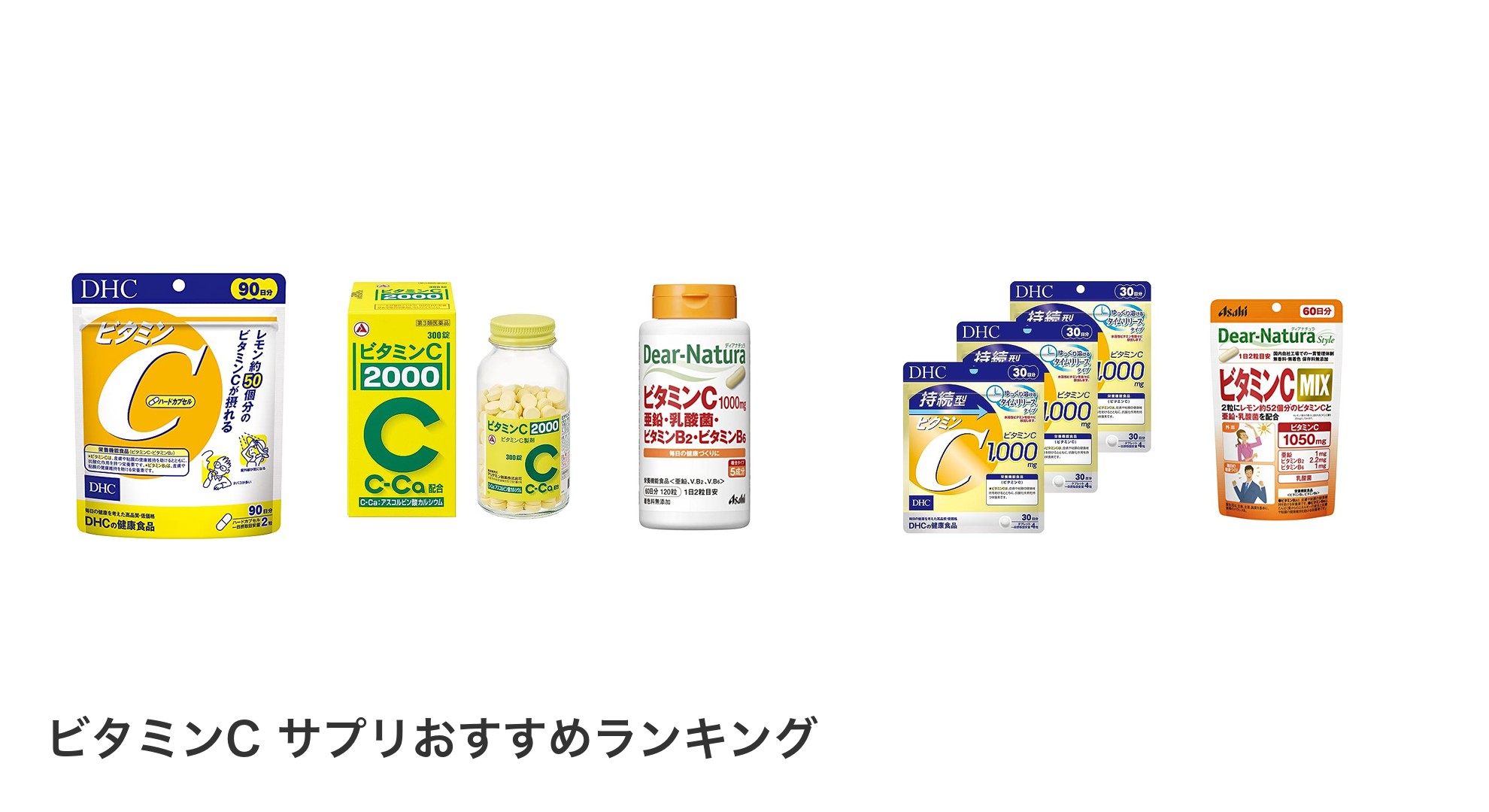 ビタミンC サプリのおすすめランキング